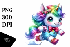 Running Baby Unicorn by PNG Product Image 3