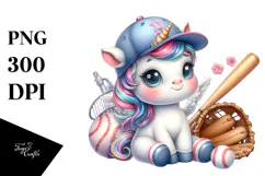 Sports Equipment Unicorn | Clipart Product Image 1