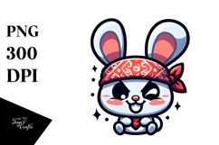 Cute Cartoon Rabbit, PNG Product Image 1