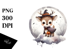 Simple Baby Deer in Halloween Costume, Transparent PNG Product Image 1