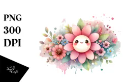 Flower made of Splashes PNG Product Image 1