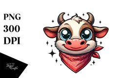 Trending Silly Cartoon Cow PNG Product Image 1