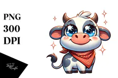 Trending Silly Cartoon Cow PNG Product Image 1
