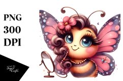 Vintage Butterfly Diva Look | Clipart Product Image 3