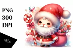 Vibrant Digital Painting Santa PNG Product Image 3