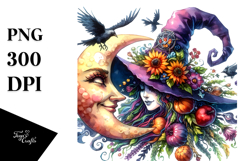Witch Watercolor Clipart Product Image 1