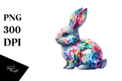Diamond Bunny on Splash PNG Product Image 1