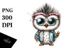 Cute Baby Owl PNG Product Image 1