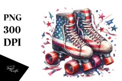 Vintage Roller Skates Confetti, 20 oz Tumbler Product Image 1