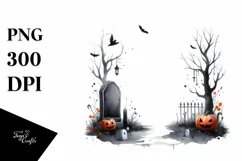 Simple Halloween Tombstone, Transparent PNG Product Image 1