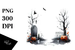 Simple Halloween Tombstone, Transparent PNG Product Image 1