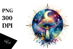 Magical Celestial Mushroom Tarot PNG Product Image 1