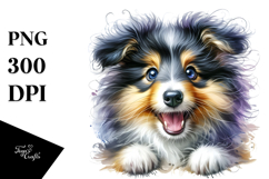 Watercolor Baby Collie Product Image 1