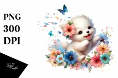 Colorful Tumbling Cute Dog Clipart Product Image 3