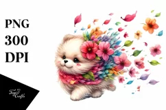 Colorful Tumbling Cute Dog Clipart Product Image 3
