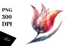 Shiny Tulip Metallic | Sublimation | Clipart Product Image 1