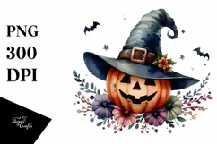 Funny Halloween Hat Clipart, PNG Product Image 1