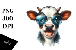 Funny Baby Cow PNG Product Image 1