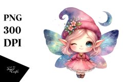 Colorful Small Fairy | Sublimation | Clipart Product Image 1