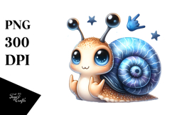 aCute Energetic Rocker Snail, PNG Product Image 1