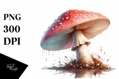 Detailed Glossy Mushroom PNG Product Image 3