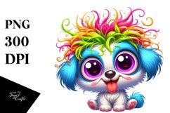 Colorful Baby Puppy Cartoon Clipart Product Image 3