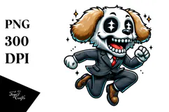 Jumping Goofy Animal Skull PNG Product Image 1