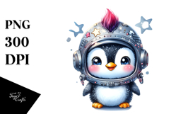 Punk Baby Penguin in Space Helmet Product Image 1