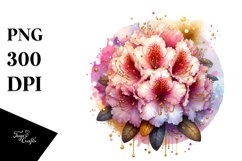 Shiny Rhododendron Watercolor Splash Product Image 3