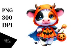 Cute Baby Cow Halloween | Clipart Product Image 1