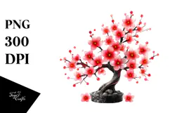 Cherry Blossom Watercolor, PNG Product Image 1