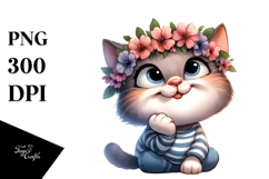 Silly Cartoon Cat PNG Product Image 1