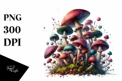 Detailed Glossy Mushroom PNG Product Image 3