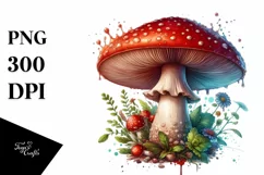Detailed Glossy Mushroom PNG Product Image 3