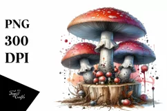 Detailed Glossy Mushroom PNG Product Image 3
