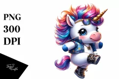 Vibrant Baby Unicorn PNG Product Image 1