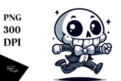 Silly Animal Skull with Bow Tie, Transparent PNG Product Image 1