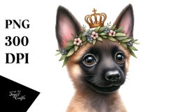 Watercolor Baby Malinois Clipart Product Image 3