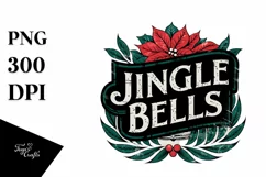 Retro Jingle Bells Clipart PNG Product Image 5