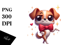 Silly Cartoon with Bow Tie Dancing PNG Product Image 1