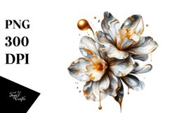 Abstract Glossy Narcissus Clipart Product Image 1