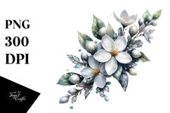 Shiny Jasmine Material Watercolor Clipart Product Image 3