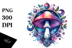 Vibrant Celestial Mushroom PNG Product Image 1