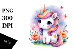 Halloween Unicorn Vibrant Clipart Product Image 1