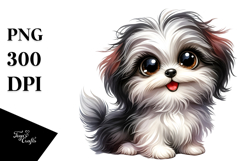 Happy Cartoon Havanese PNG Product Image 1