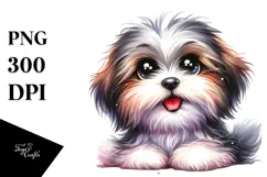 Happy Baby Yorkshire Terrier Watercolor Product Image 1