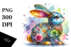 Easter Bunny Sublimation|Clipart Product Image 1
