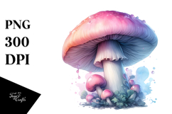 Pastel Glossy Mystical Mushroom PNG Product Image 1