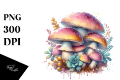 Glossy Mystical Mushroom PNG Product Image 1