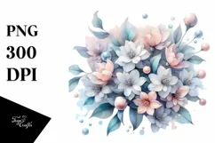 Glossy Jasmine in Pastel Colors PNG Product Image 1